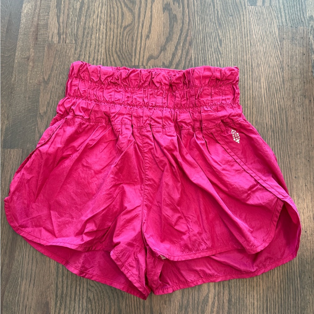 Bright Pink High-Waisted Shorts
